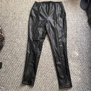 Pleather pants